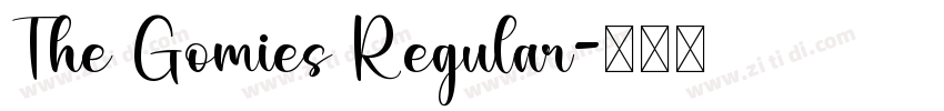 The Gomies Regular字体转换